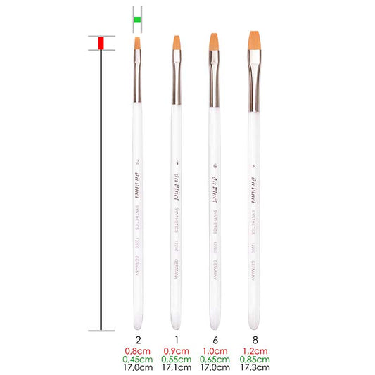 Da Vinci - Nova-Synthetics, Flat, Finest Golden Synthetic Fibre Nai rush