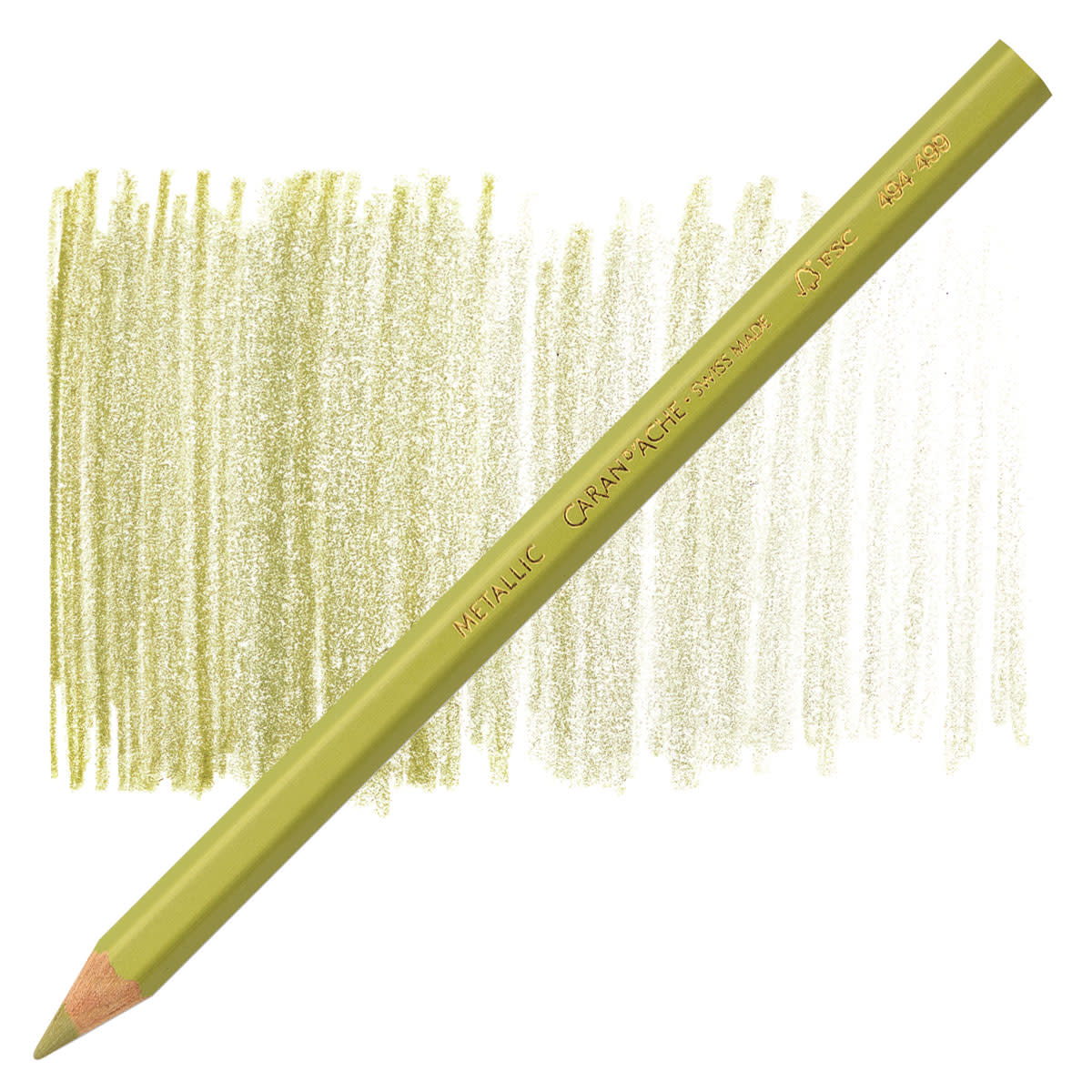 Caran D'Ache - Maxi Metallic Goud Uv 12