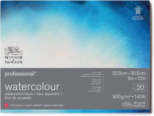 Winsor & Newton - Prof Aquarelpapier Gs Blok 300Gr 20 Vel 22,9X31Cm Uv 1