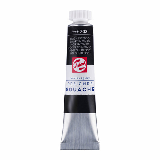 Talens - Gouache Extra Fine Quality Tube 20 Ml Zwart Intenso 703