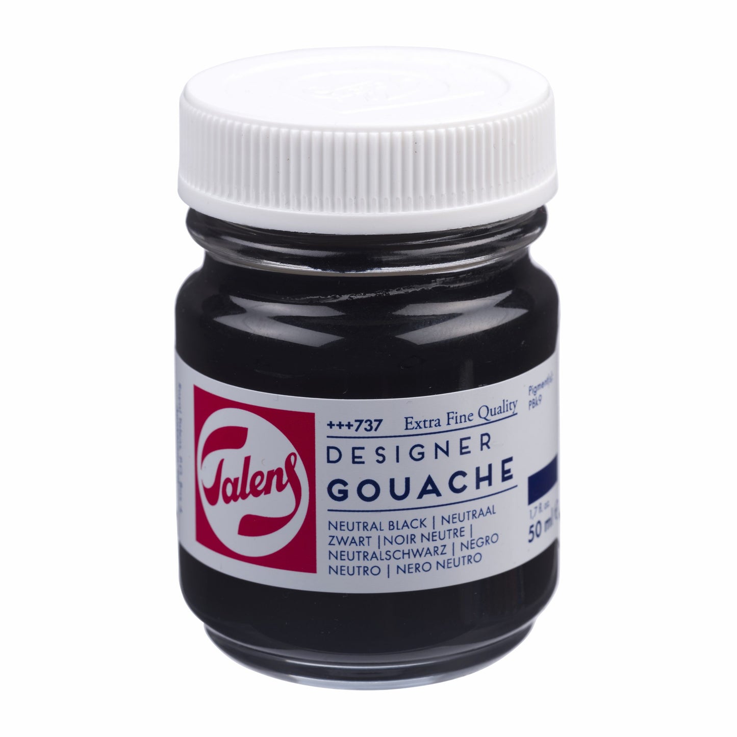 Talens - Plakk V Fl 50Ml Neutraalzwart