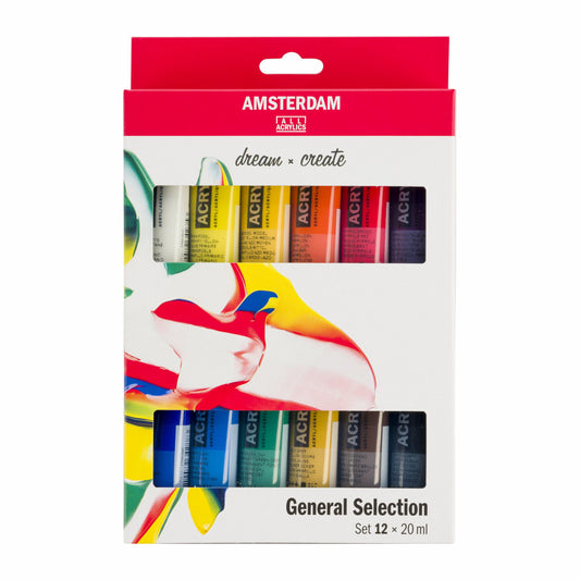 Amsterdam - Standard Series Acrylverf Algemene Selectie¬†Set |¬†12¬†√Ó 20 Ml¬†