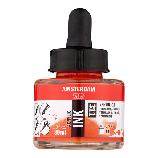 Amsterdam - Acrylinkt Fles 30 Ml Vermiljoen 311