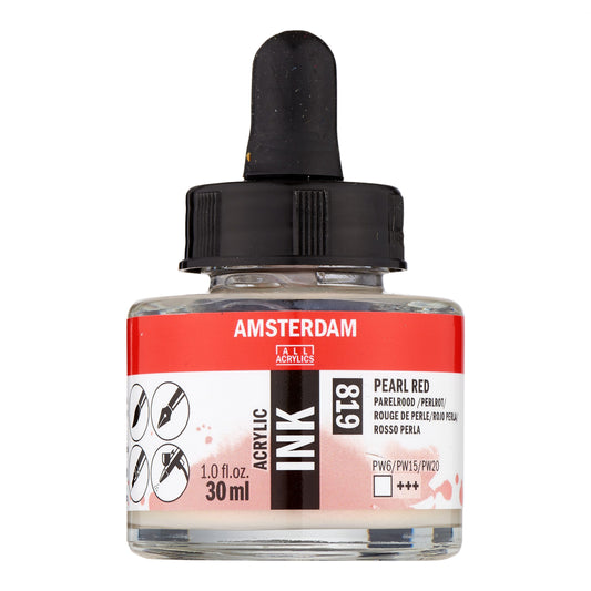 Amsterdam - Acrylinkt Fles 30 Ml Parelrood 819