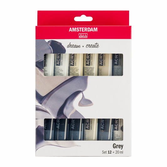 Amsterdam - Standard Series Acrylverf Grijze Set |¬†12¬†√Ó 20 Ml¬†