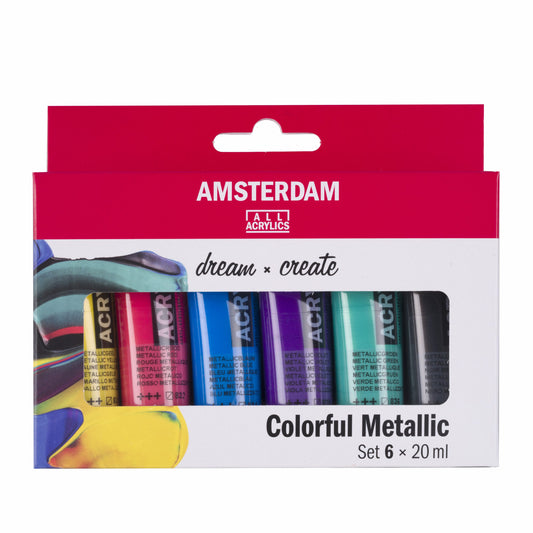 Amsterdam - Aac Sets 6X20Ml Metallic Kleuren
