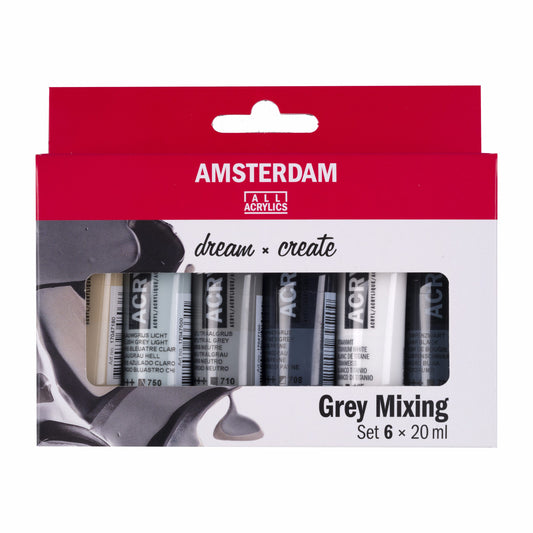 Amsterdam - Aac Sets 6X2Ml Grey Mixing