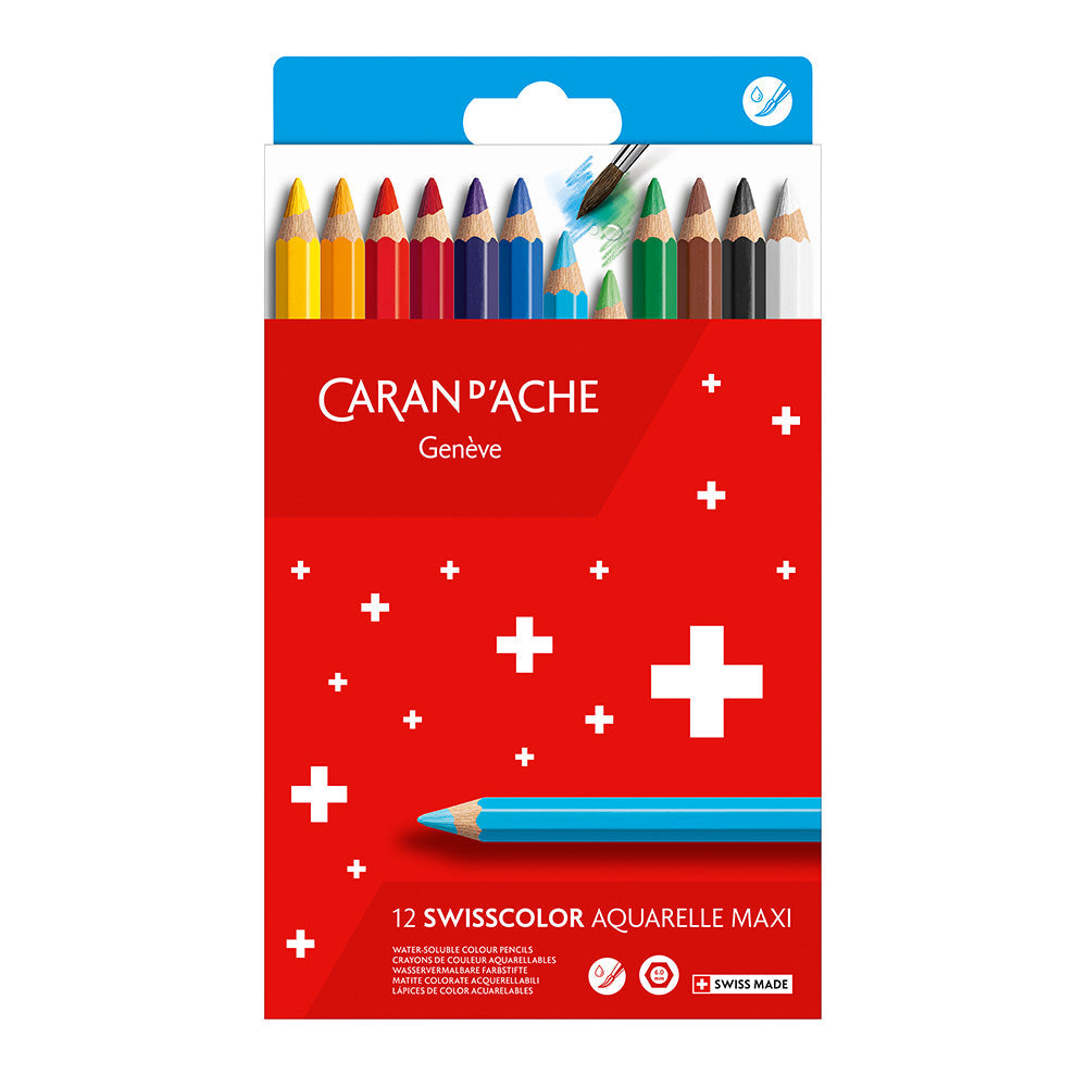 Caran D'Ache - Colour Pencil Maxi White Uv 12