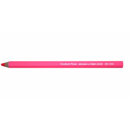 Caran D'Ache - Maxi Kleurpotloden Fluo Pink Uv 12