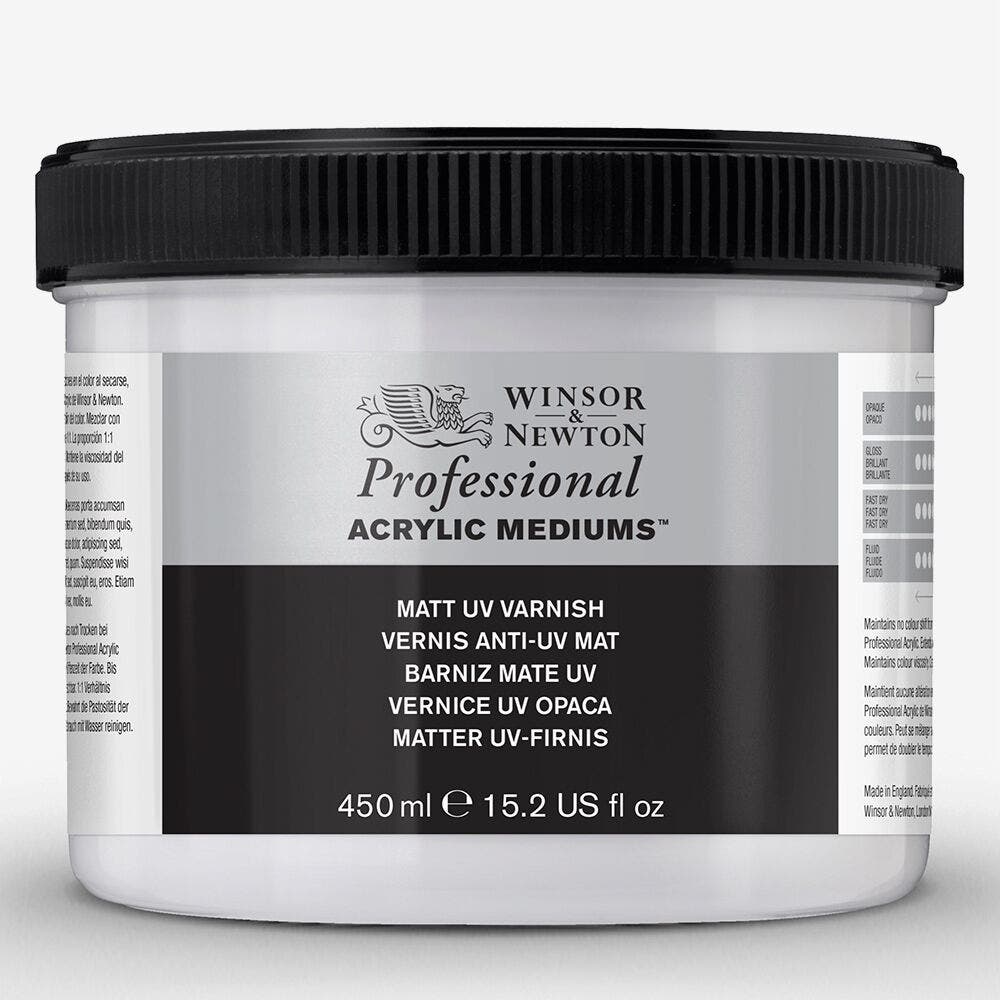 Winsor & Newton - Aam 450Ml Matt Uv Varn Uv 1