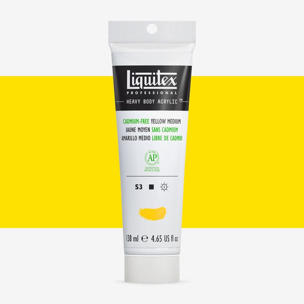 Liquitex - Heavy Body 138Ml Tube Cadmium Free Yellow Medium Uv 1