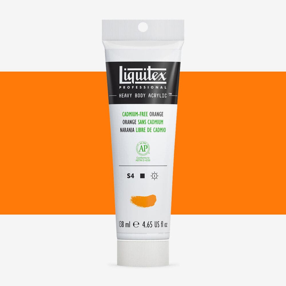 Liquitex - Heavy Body 138Ml Tube Cadmium Free Orange Uv 1