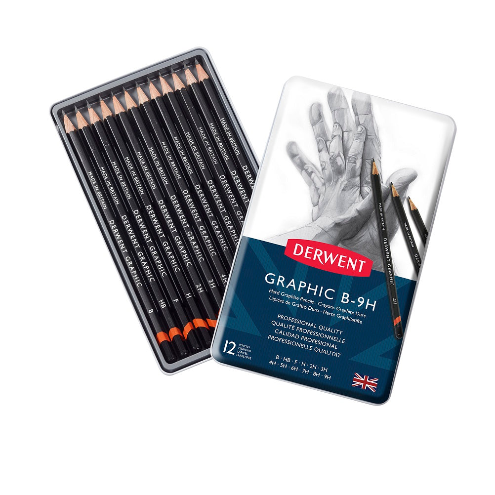 Derwent - Graphic Pencils Hard (12) Tin