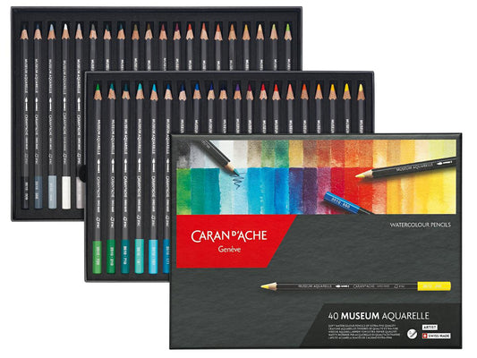 Caran D'Ache - Museum Aquarel Sortiment Met 40 Couleurs Uv 1