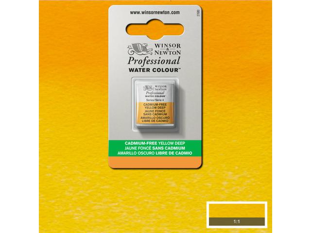 Winsor & Newton - Pro Watercolour Halve Napjes Cadmium-Free Yellow Deep Uv 3