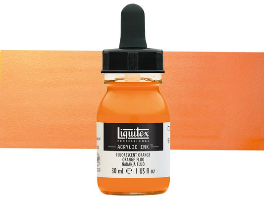 Liquitex - Liquitex Acryl Inkt Fluo Oranje 30Ml