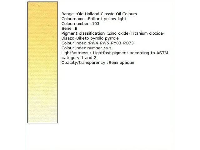 Holland - Oil Brilliant Yellow Light 40Ml