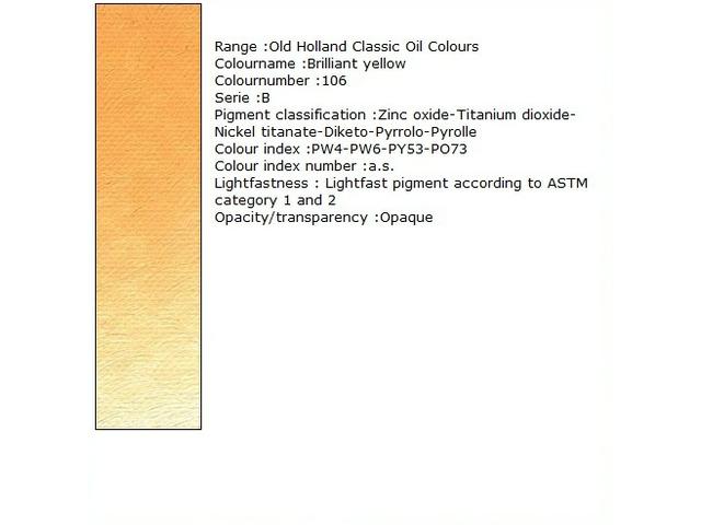 Holland - Oil Brilliant Yellow 40Ml