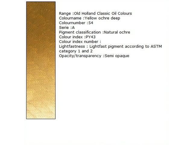 Holland - Oil Yellow Ochre Deep 40Ml