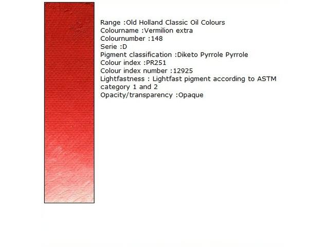 Holland - Oil Vermilion Extra 40Ml