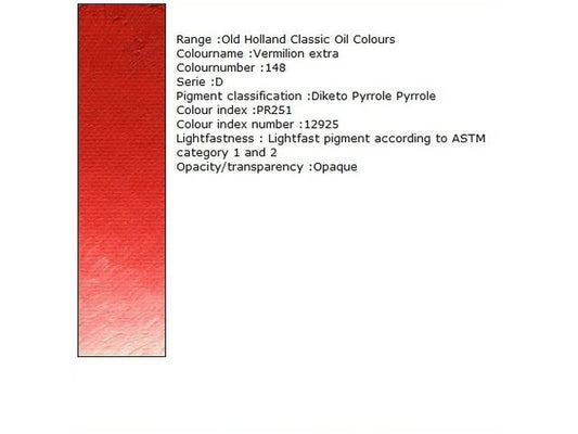 Holland - Oil Vermilion Extra 40Ml