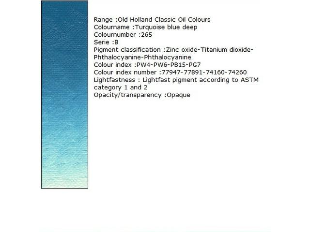Holland - Oil Turquoise Blue Deep 40Ml