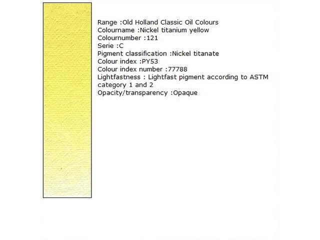 Holland - Oil Nickel Titanium Yellow 40Ml