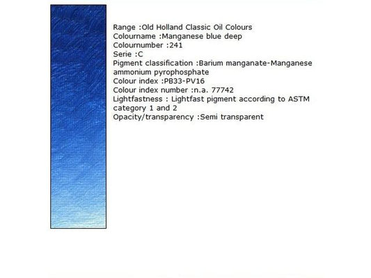 Holland - Oil Manganese Blue Deep 40Ml
