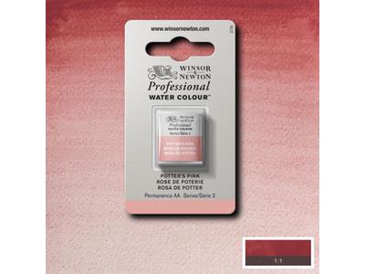 Winsor & Newton - Professional Watercolour H/Pan Potter Pink'04 Uv 3