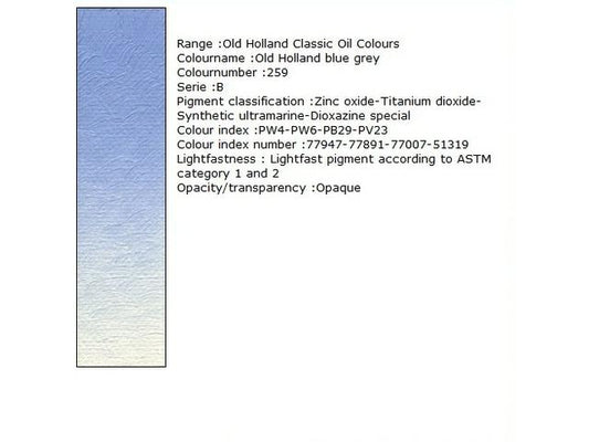Holland - Oil Old Holland Blue Grey 40Ml
