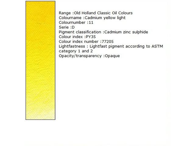 Holland - Oil Cadmium Yellow Light 40Ml