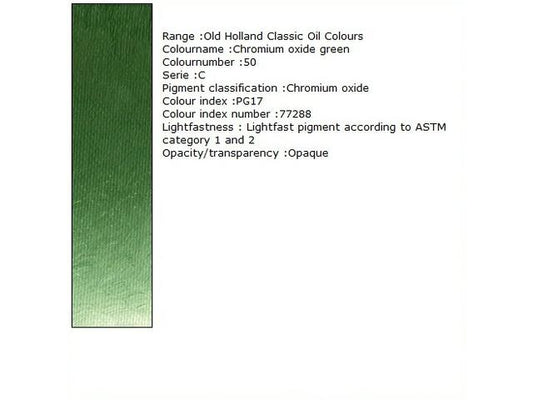 Holland - Oil Chromium Oxide Green 40Ml