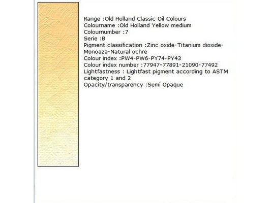 Holland - Oil Old Holland Yellow Medium 40Ml
