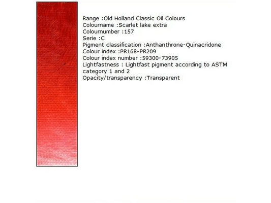 Holland - Oil Scarlet Lake Extra 40Ml