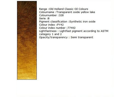 Holland - Oil Transparent Oxide Yellow Lake 40Ml