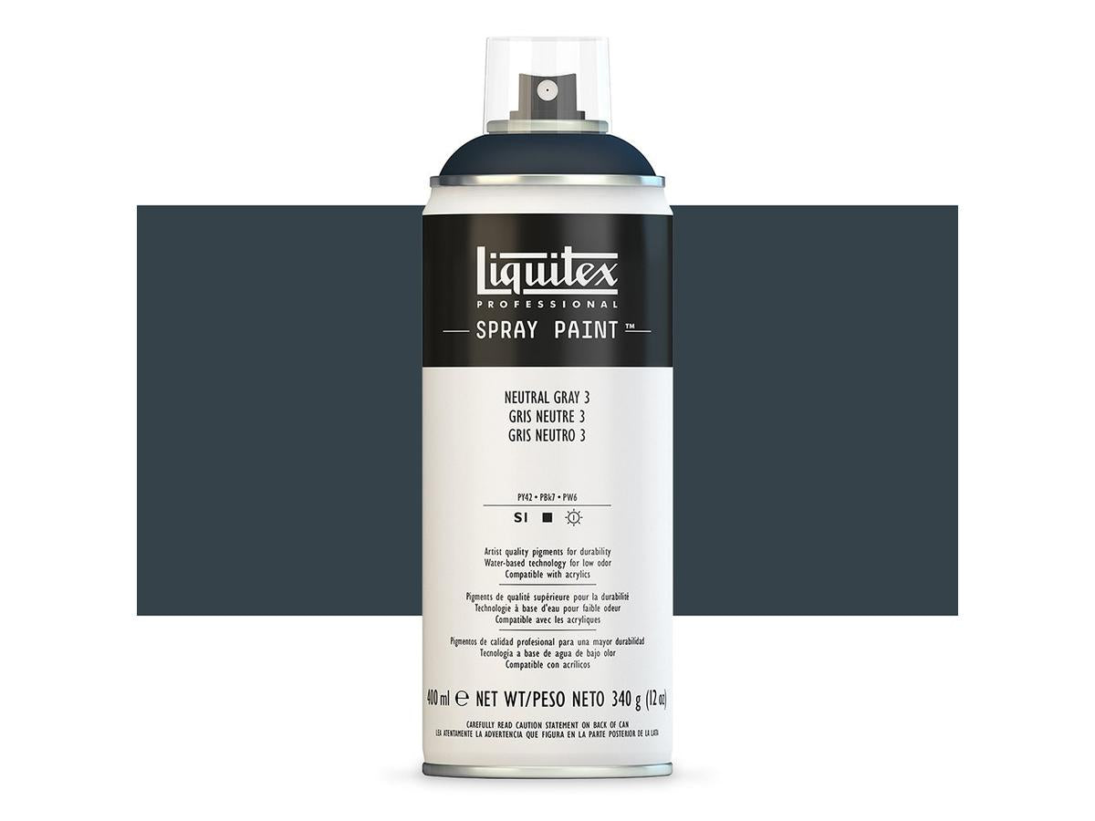Liquitex - Pro Acrylic Spray Paint 400Ml Neut Grey 3 Uv 3