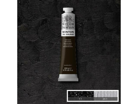 Winton - Winton Oil Colour 200Ml Ivory Black Uv 1
