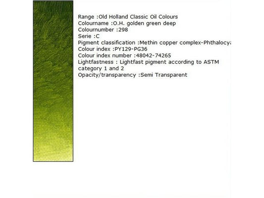 Holland - Oil Old Holland Golden Green Deep 40Ml