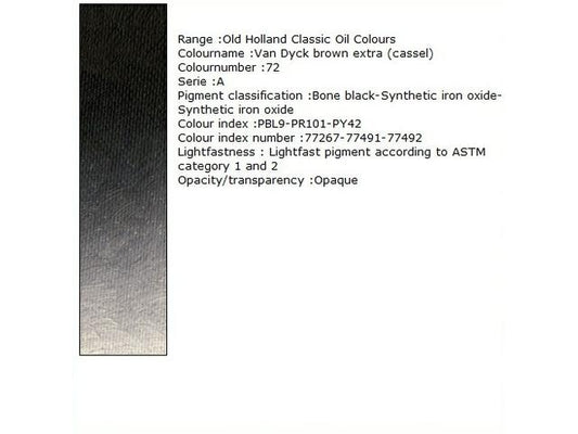 Holland - Oil Van Dyck Bro (Cassel) Extra 40Ml