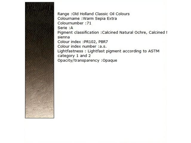 Holland - Oil Warm Sepia Extra 40Ml