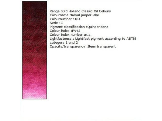 Holland - Oil Royal Purple Lake 40Ml