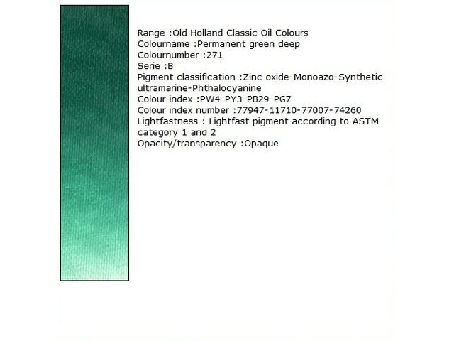 Holland - Oil Permanent Green Deep 40Ml