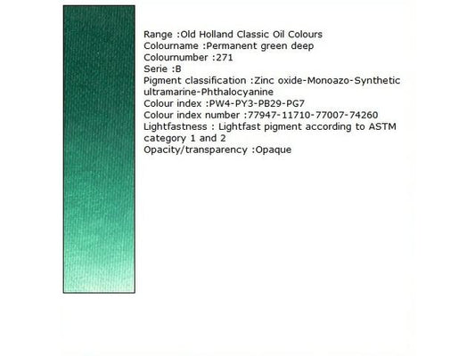 Holland - Oil Permanent Green Deep 40Ml