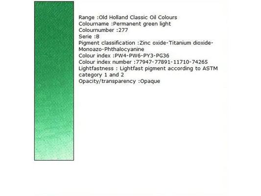 Holland - Oil Permanent Green Light 40Ml