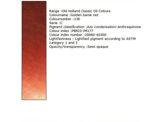 Holland - Oil Golden Barok Red 40Ml