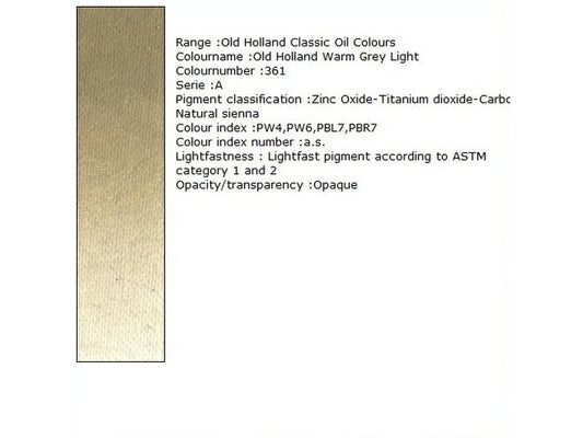 Holland - Oil Old Holland Warm Grey Light 40Ml