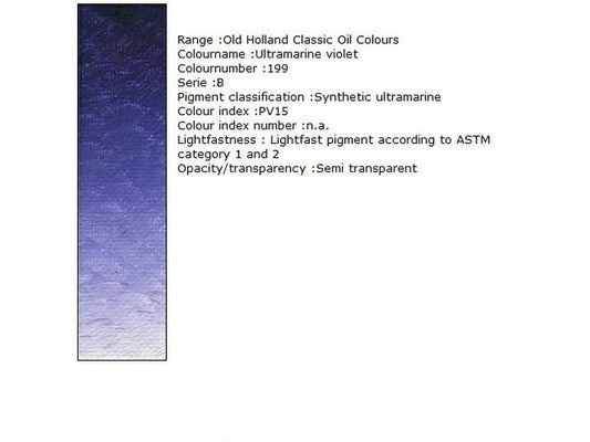 Holland - Oil Ultramarine Violet 40Ml