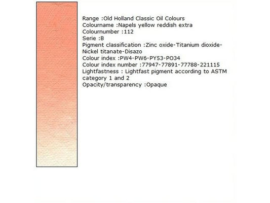 Holland - Oil Naples Yellow-Reddish Extra 40Ml