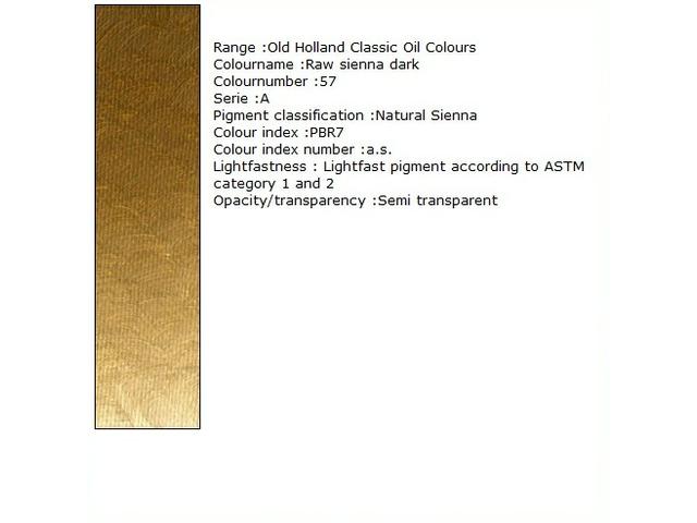 Holland - Oil Raw Sienna Deep 40Ml