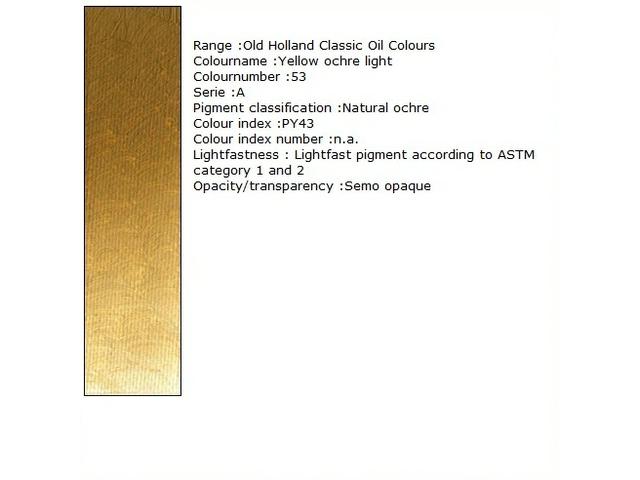 Holland - Oil Yellow Ochre Light 40Ml